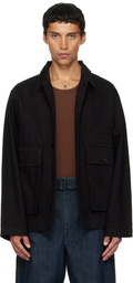 LEMAIRE Black Boxy Denim Jacket