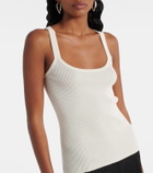 Max Mara Helier ribbed-knit cotton-blend tank top