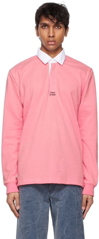 Photo: Noah Pink New Order Edition 'Perfect Kiss' Long Sleeve Polo