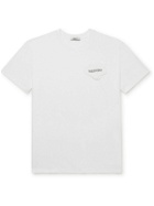 VALENTINO - Logo-Appliquéd Cotton-Jersey T-Shirt - White