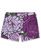 TOM FORD - Mid-Length Floral-Print Swim Shorts - Purple - 44