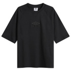 Umbro Men's Iconic Boxy T-Shirt in Black/Volcanic Ash