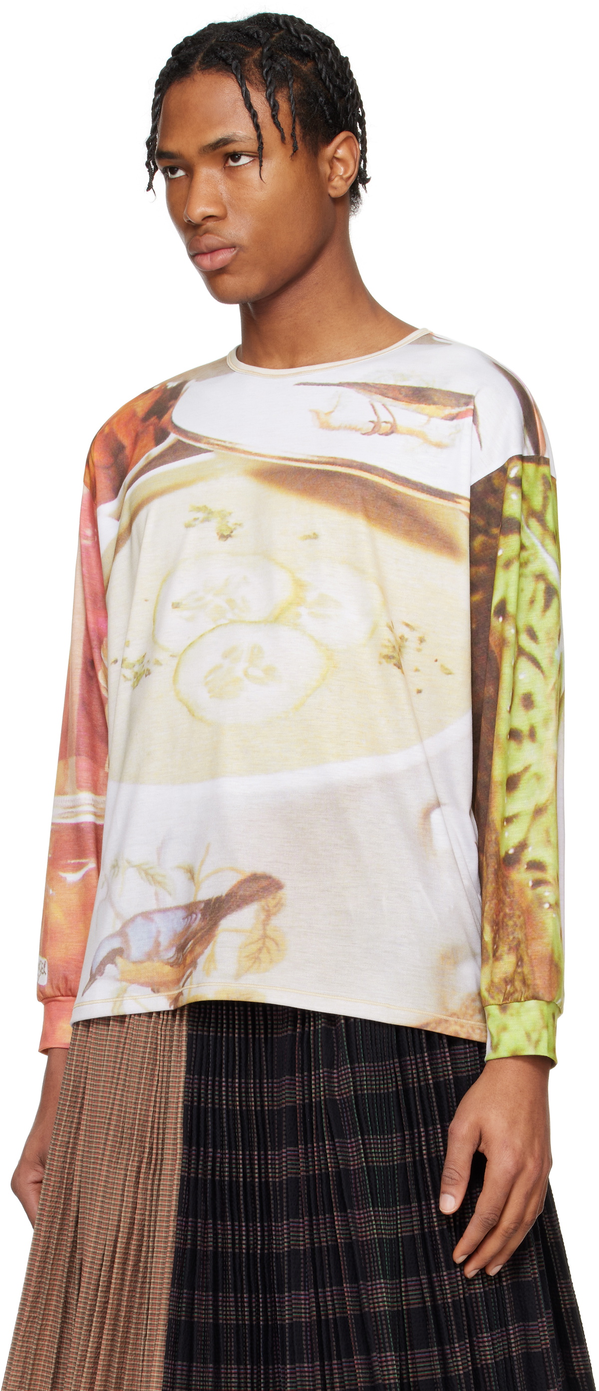 Chopova Lowena SSENSE Exclusive Multicolor Oversized Jersey Soup T-shirt