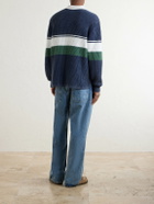 Aimé Leon Dore - Knitted Cotton Rugby Polo Sweater - Blue