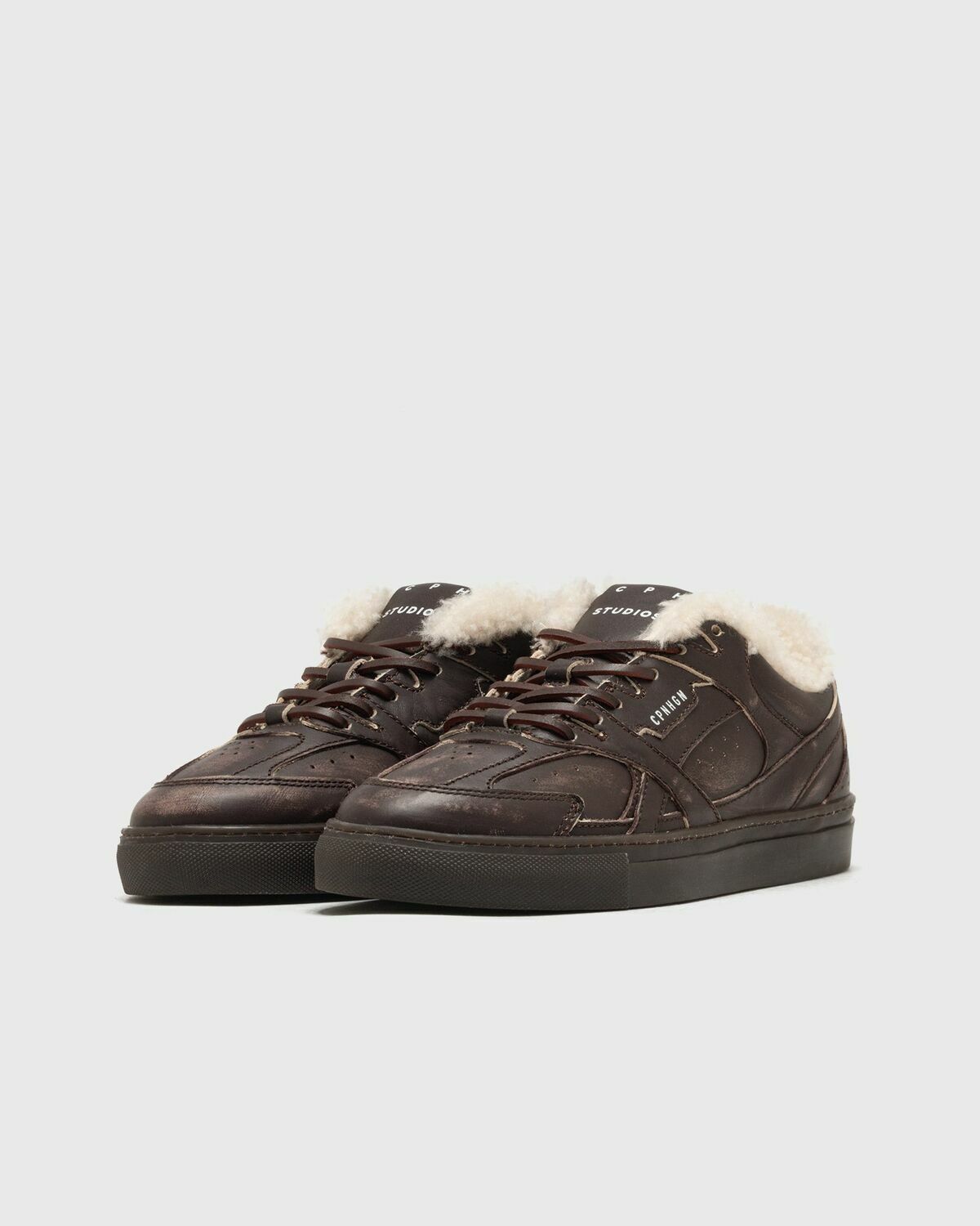 Copenhagen Studios CPH63 vintage leather teddy Brown Womens Lowtop
