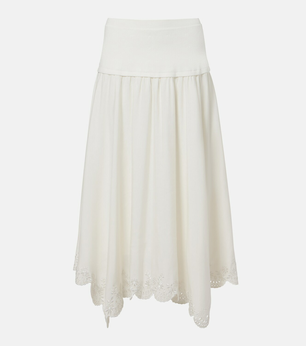 Simkhai Haven linen-blend midi skirt