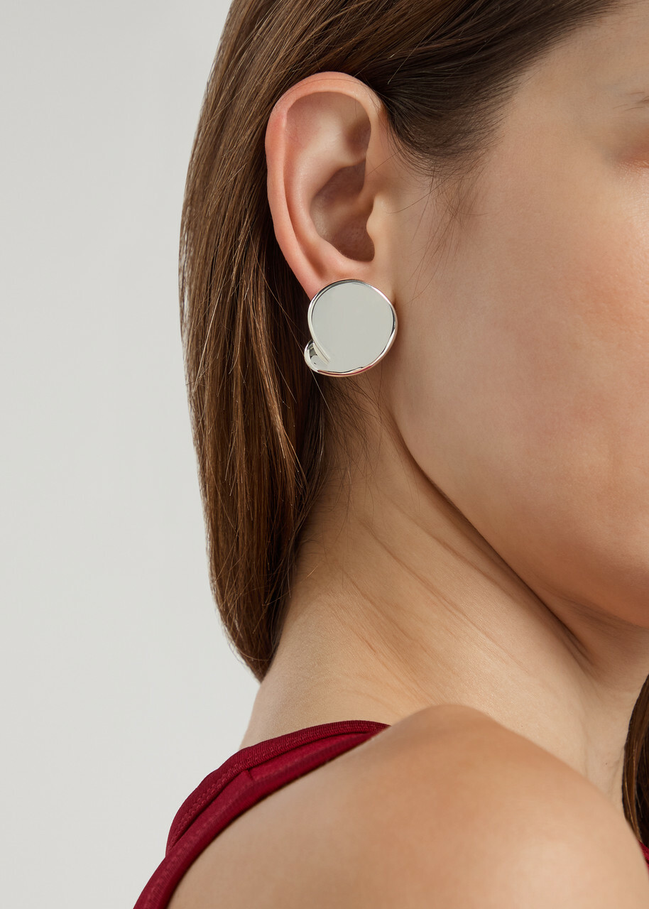 Jenny Bird Rio Button Silver-plated Stud Earrings - One Size