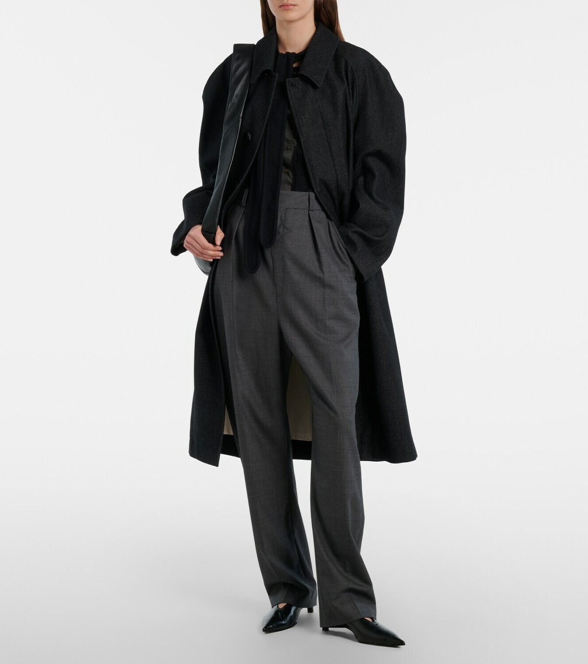 Lemaire Asymmetric cotton and linen top