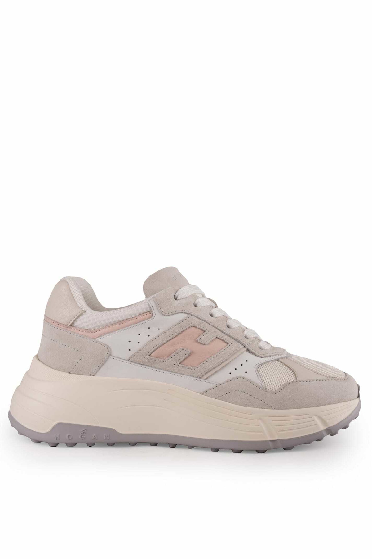 スニーカー HOGAN H669 Sneakers - Hogan - Leather - White Hogan H669 lace-up Leather Shoes | Neutrals | FARFETCH GR