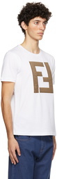 Fendi White 'Forever Fendi' T-Shirt