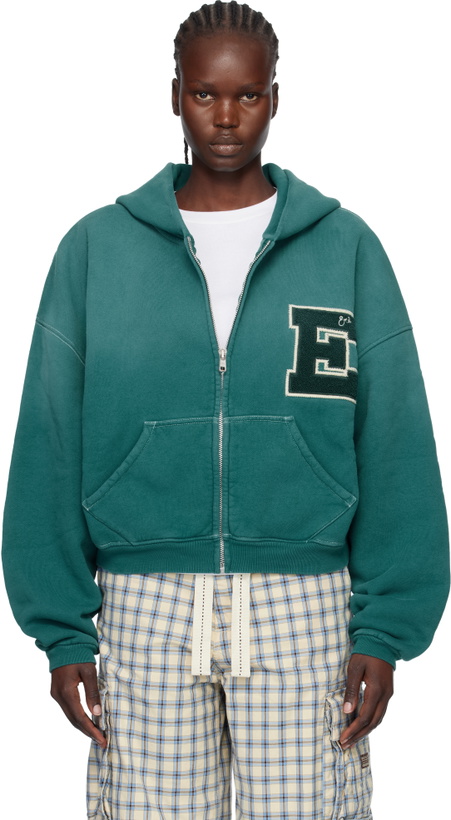Photo: ERL Green Letterman Hoodie