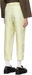 Nanushka Yellow Silk Jain Trousers