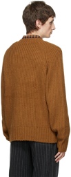 BED J.W. FORD Tan Wool & Alpaca Crewneck Sweater