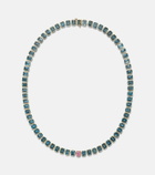 Bucherer Fine Jewellery 18kt gold (750/1000) necklace with sapphire and topaz