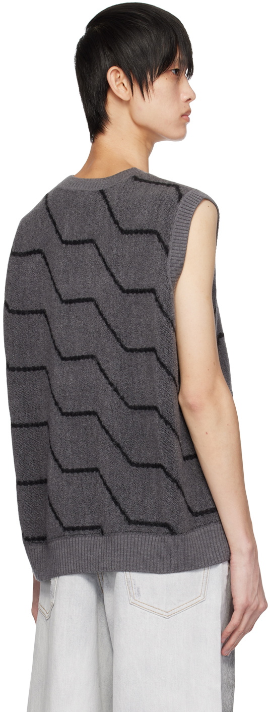 A PERSONAL NOTE 73 Gray Jacquard Vest