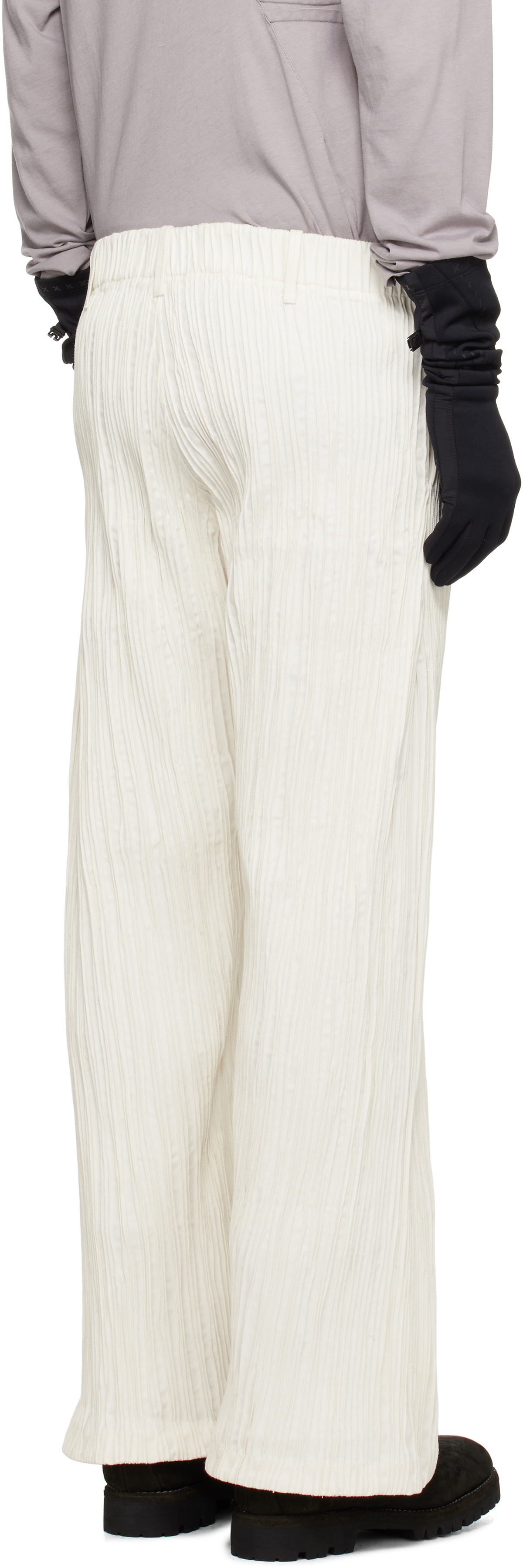 Tondolo Off-White Twill Trousers