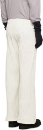 Tondolo Off-White Twill Trousers
