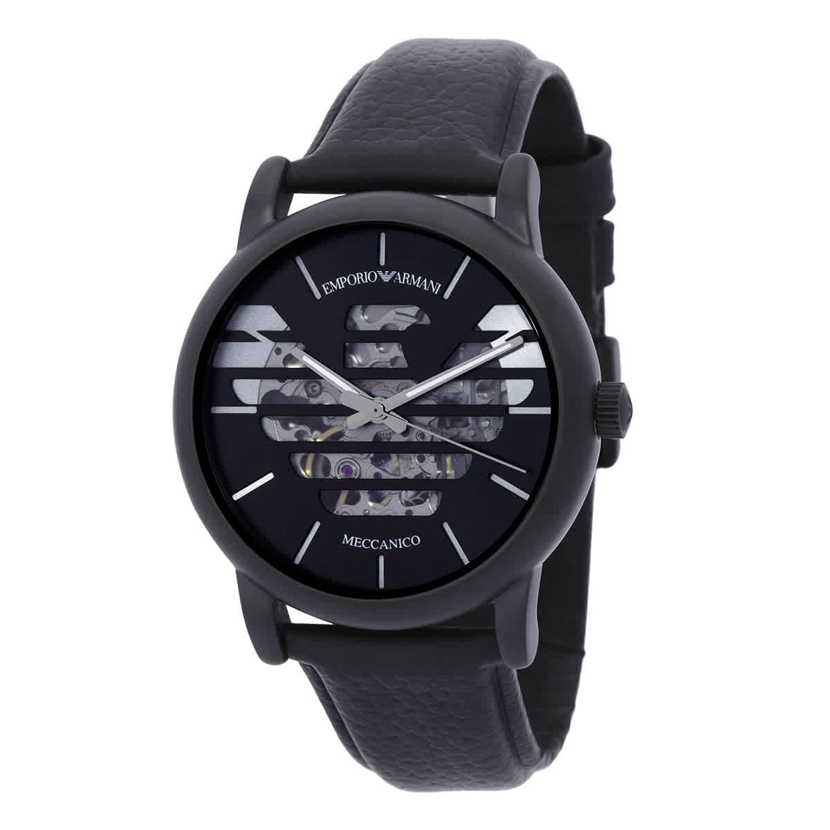 Armani Luigi Automatic Black Dial Mens Watch AR60032