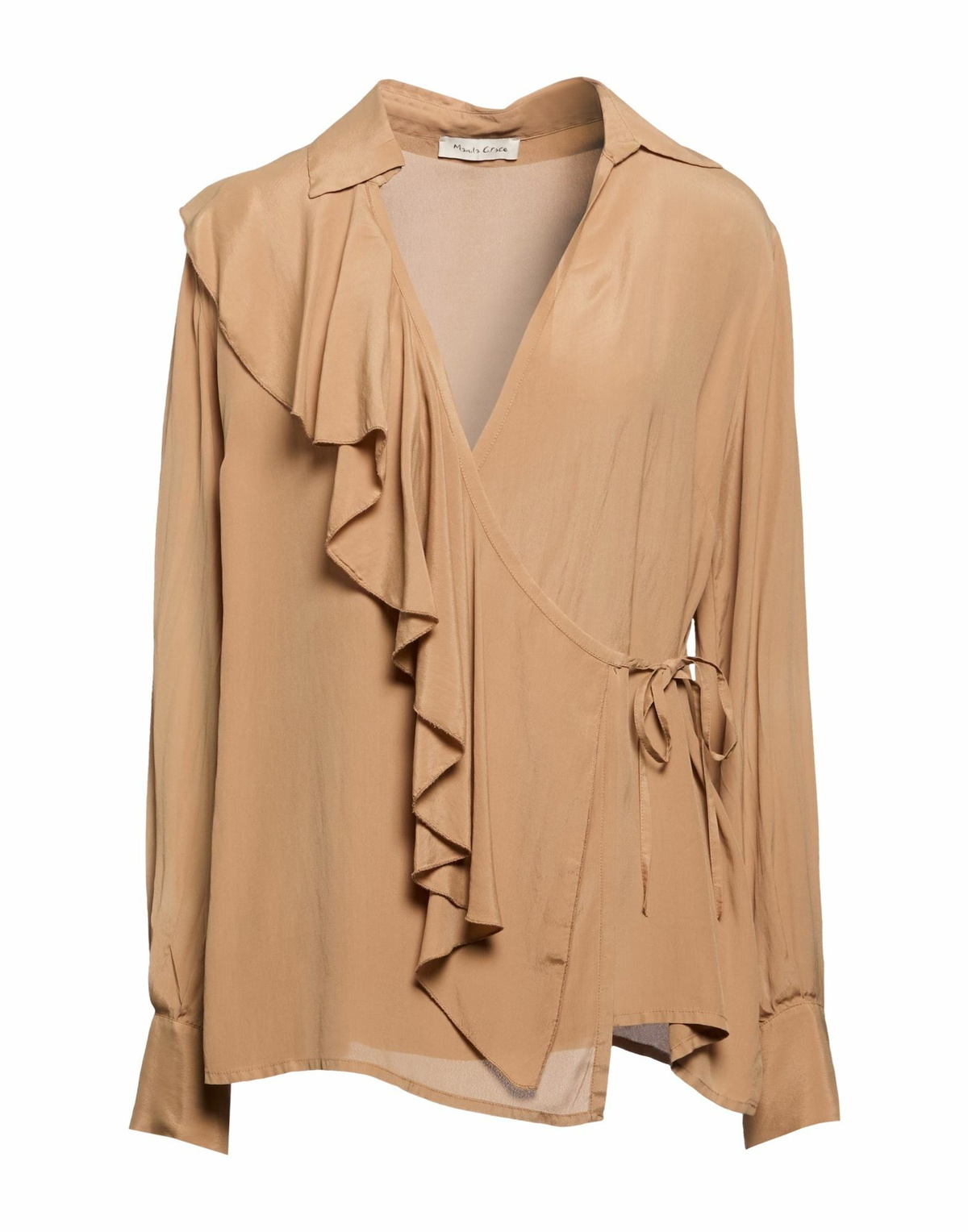 Manila Grace Womens Top Camel