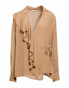 Manila Grace Womens Top Camel