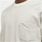 Corridor Men's Mini Stripe T-Shirt in Grey