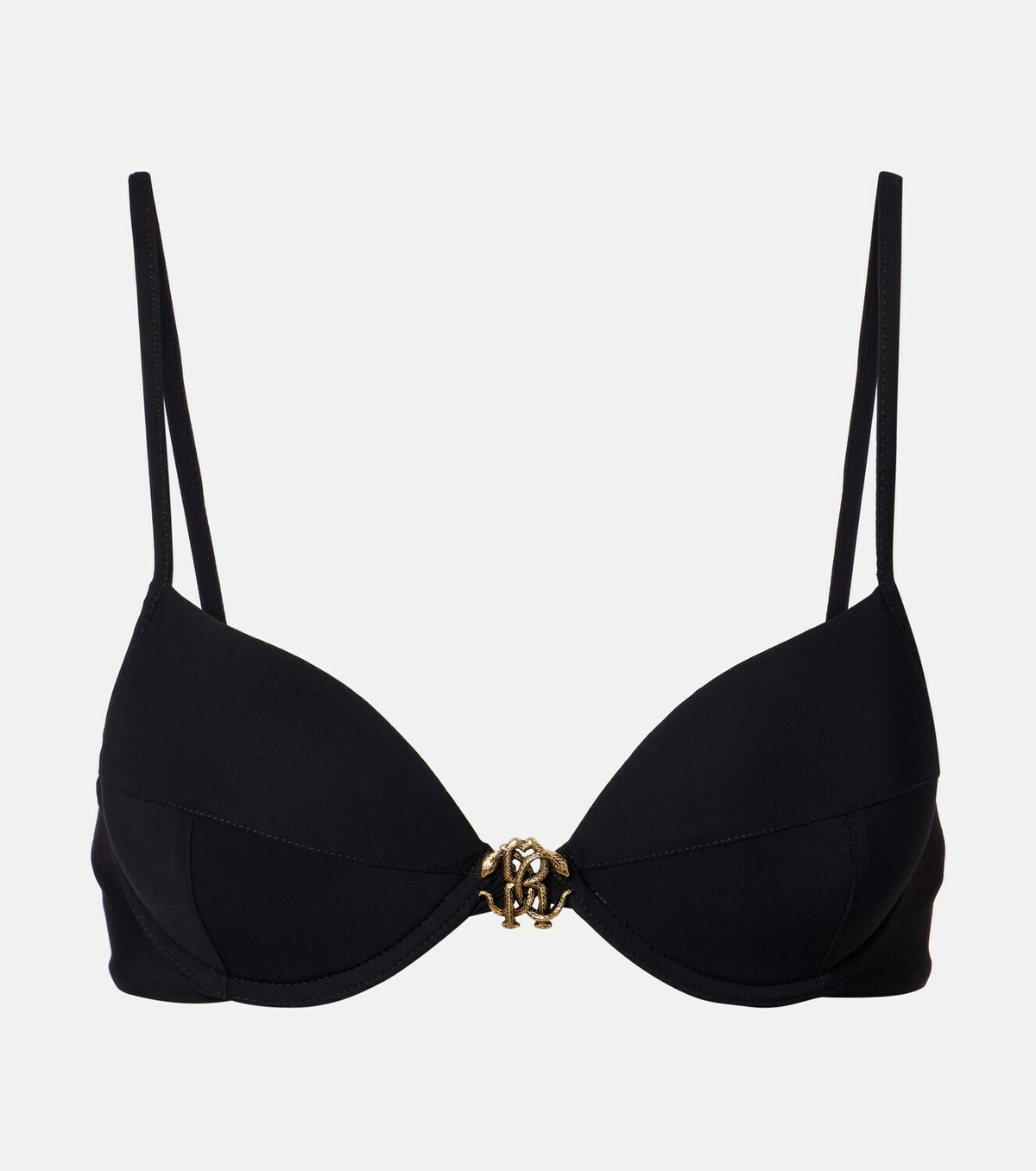 Roberto Cavalli Logo bikini top
