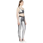 Paco Rabanne Silver Elasticized Stirrup Leggings