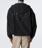 Acne Studios Logo hooded cotton poplin jacket