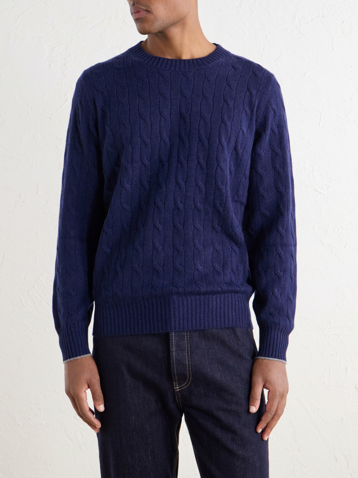 Brunello Cucinelli - Cable-Knit Cashmere Sweater - Blue