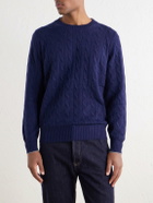 Brunello Cucinelli - Cable-Knit Cashmere Sweater - Blue