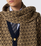 Valentino Garavani Toute La V virgin jacquard wool scarf