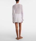 Missoni Open-knit lamé shorts