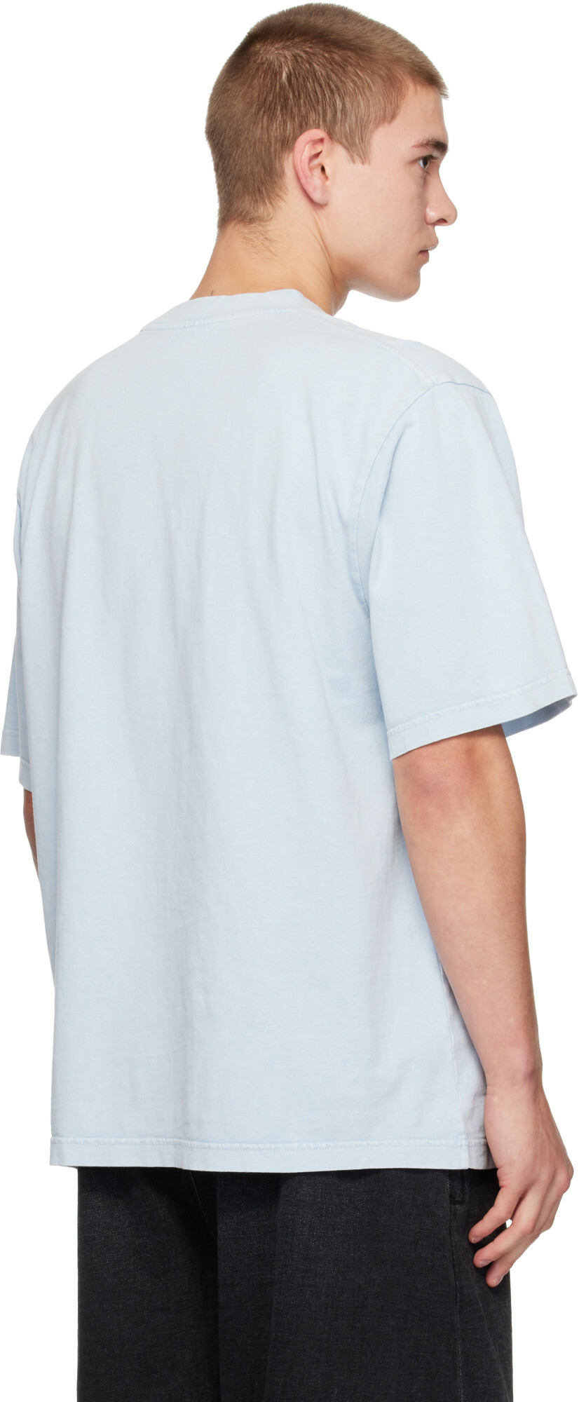 Alexander Wang Blue Logo Print T-shirt