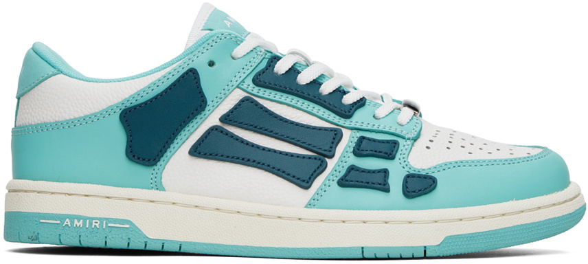 AMIRI Blue & White Skel Top Low Sneakers Amiri