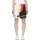 Stella McCartney Multicolor Gray Silk Venus Print Shorts