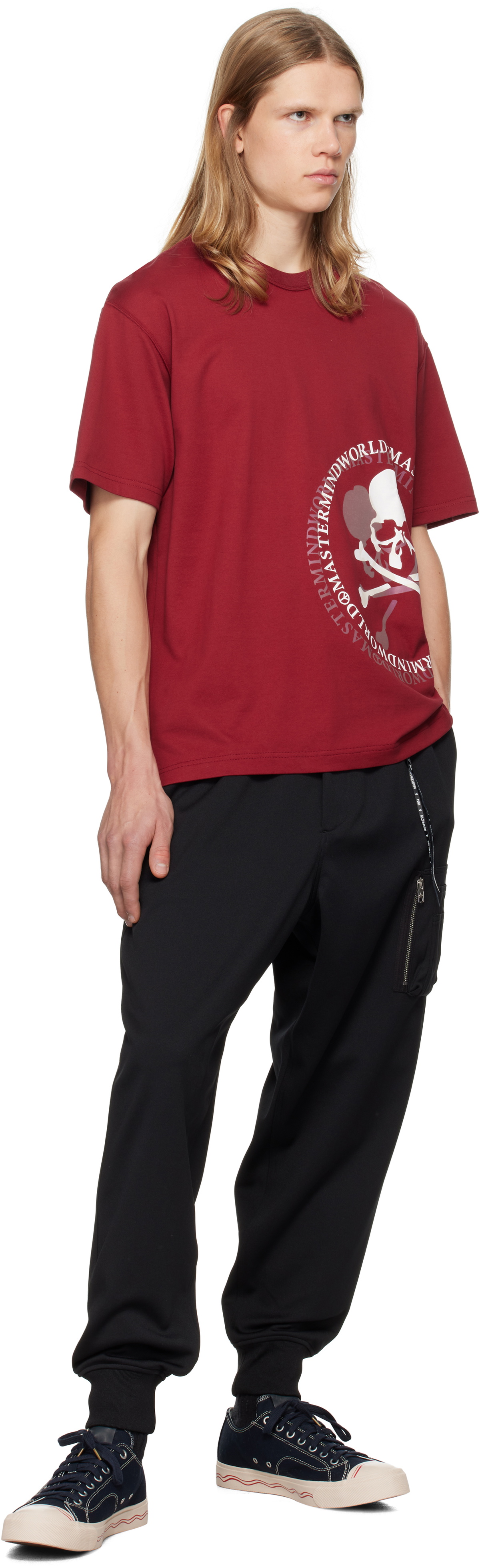 MASTERMIND WORLD Black Jersey Bomber Trousers