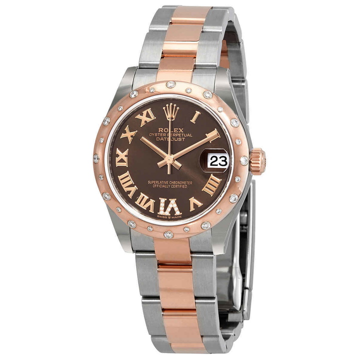 Photo: Rolex Datejust 31 Chocolate Dial Ladies Steel and 18kt Everose Gold Watch 278341CHRDO