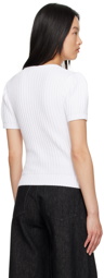 See by Chloé White Rib Sweater