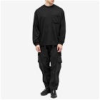 GOOPiMADE Men's Long Sleeve G_model-01 3D Pocket T-Shirt in Black