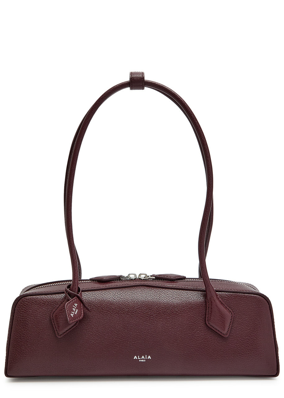 Alaïa Le Teckel Medium Grained Leather Shoulder bag - Burgundy - One Size