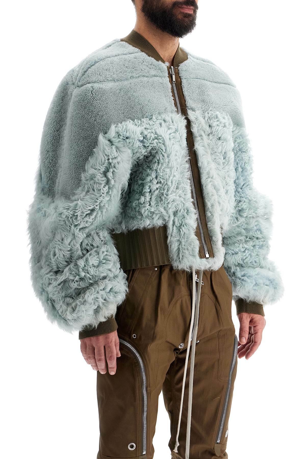 RICK OWENS reversible shearling bomber jacket Light blue Rick Owens