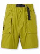 Goldwin - Straight-Leg Belted Ripstop Cargo Shorts - Yellow