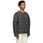 Jil Sander Grey Down Ripstop Insulator Jacket