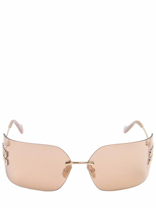 Photo: MIU MIU Square Metal Sunglasses