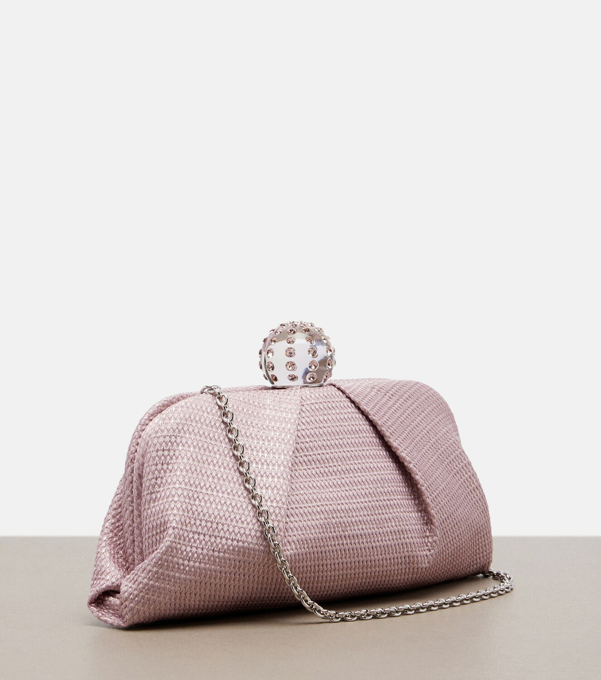 Aquazzura Tequila embellished canvas clutch