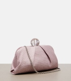 Aquazzura Tequila embellished canvas clutch