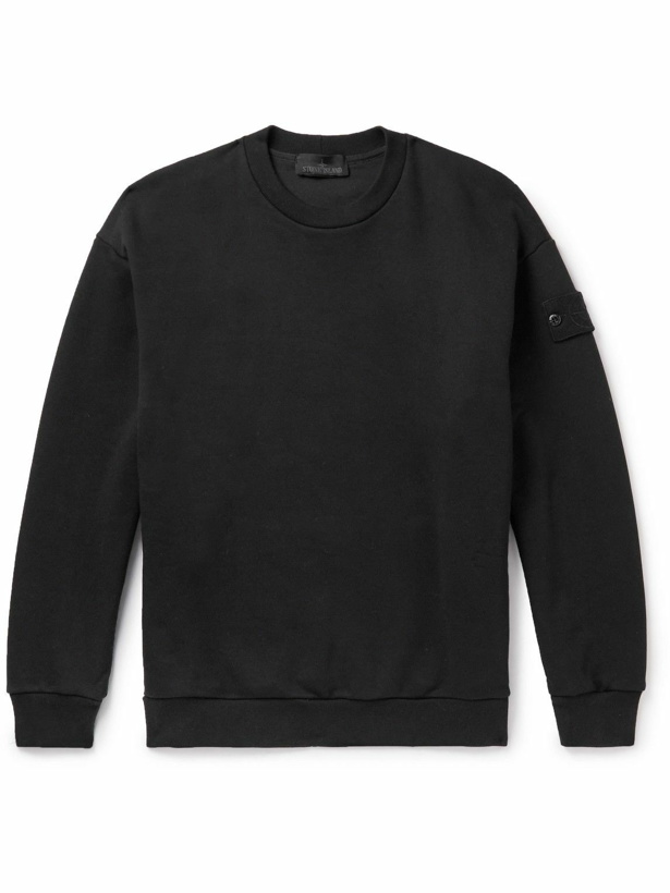 Photo: Stone Island - Ghost Cotton-Jersey Sweatshirt - Black