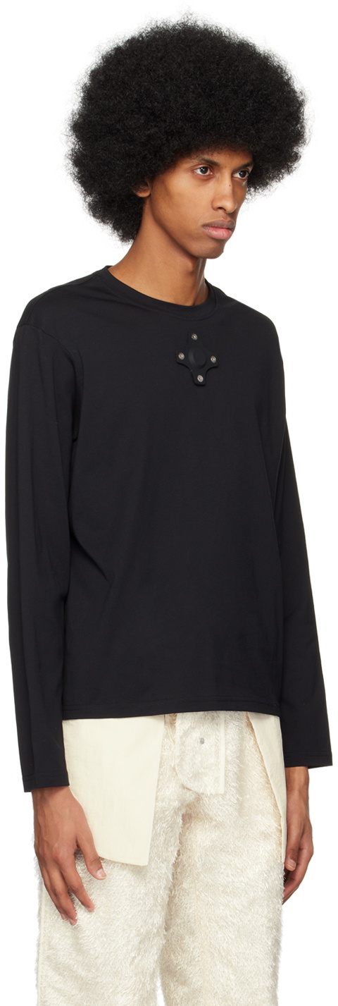 Craig Green Black Eyelet Long Sleeve T-Shirt