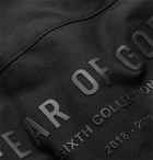 Fear of God - Logo-Print Cotton-Canvas Bomber Jacket - Black