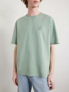 LOEWE - Logo-Embroidered Cotton-Jersey T-Shirt - Green
